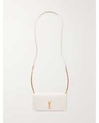 Saint Laurent - Cassandre Strap Leather Phone Case - Lyst