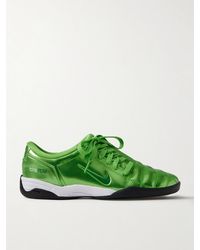 Nike - Total 90 Metallic Quilted Patent-Leather Sneakers - Lyst