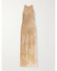 Clio Peppiatt - Delphine Embellished Stretch-Mesh Gown - Lyst