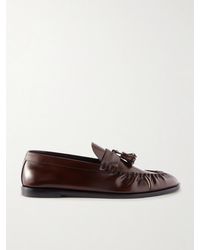 The Row - Tasseled Leather Loafers - Lyst