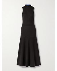 Proenza Schouler - Ezme Paneled Knitted Midi Dress - Lyst