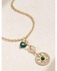 Sydney Evan - Open Icon 14-Karat, Malachite And Diamond Necklace - Lyst