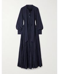 JOSEPH - Lisa Crinkled Silk-Habotai Maxi Dress - Lyst