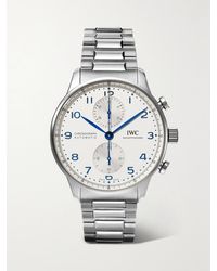 IWC Schaffhausen - Portugieser Automatic Chronograph 41Mm Stainless Steel Watch - Lyst