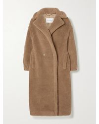 Max Mara - Teddy Bear Icon Oversized Hair And Silk-Blend Coat - Lyst