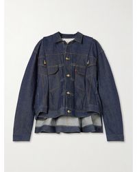 Sacai - Levi's Pleated Denim Jacket - Lyst