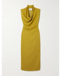 TOVE - Babette Draped Crepe Maxi Dress - Lyst