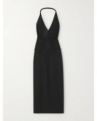 The Attico - Jersey Halterneck Midi Dress - Lyst