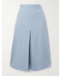 Valentino Garavani - Layered Canvas Wide-Leg Pants - Lyst