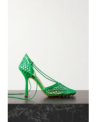 lace mesh pumps