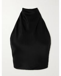 Matteau - Net Sustain Neckholder-Oberteil Aus Satin - Lyst