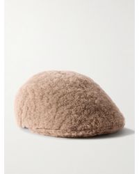 Brunello Cucinelli - Shearling Flat Cap - Lyst