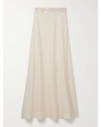 ‎Dima Ayad - Strapless Sequin-Embellished Cloqué Gown - Lyst