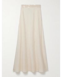 ‎Dima Ayad - Strapless Sequin-Embellished Cloqué Gown - Lyst