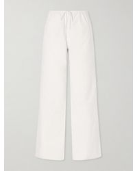 Matteau - Drawcord Cotton Straight-Leg Pants - Lyst