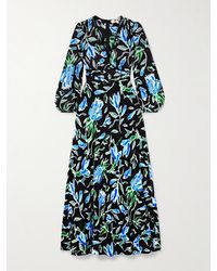 Diane von Furstenberg - Seline Floral-Print Crepe De Chine Maxi Dress - Lyst