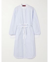 Gucci - Striped Cotton-Poplin Midi Shirt Dress - Lyst
