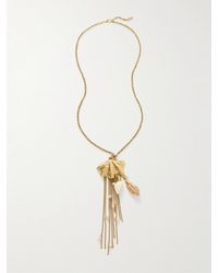 Chloé - Collier En Métal, Perles Synthétiques, Cristaux Et Résine - Lyst