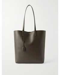 Saint Laurent - North/South Große Tote Aus Leder - Lyst