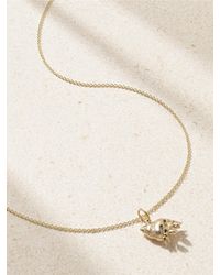 Sydney Evan - Hermit Crab Kette Aus 14 Karat Mit Diamanten - Lyst