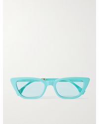 Fendi - Baguette Cat-Eye Acetate Sunglasses - Lyst