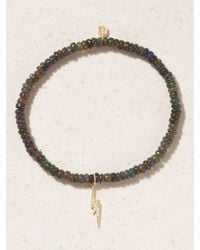 Sydney Evan - Small Lightning Bolt 14-Karat, Opal And Diamond Bracelet - Lyst