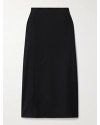 The Row - Kavi Wool Wrap Midi Skirt - Lyst