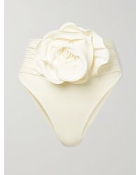Magda Butrym - Appliquéd Ruched Bikini Briefs - Lyst