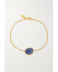 Pippa Small Armband Aus 18 Karat Gold Mit Tansanit - Blau