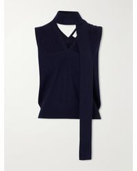 Lisa Yang - Ellisyn Tie-Detailed Knitted Cashmere Sweater Vest - Lyst