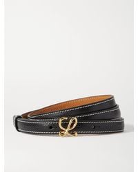 Loewe - L Buckle Ledergürtel - Lyst