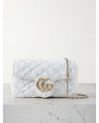 Gucci - Gg Marmont 2.0 Mini Leather-Trimmed Quilted Bouclé Shoulder Bag - Lyst
