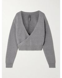 Skims - Textured Knit Wrap Sweater - Lyst