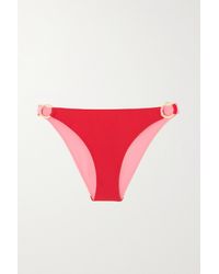 Stella McCartney Embellished Two-tone Bikini Briefs - Pink