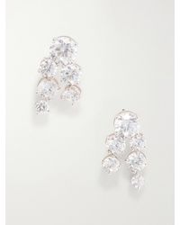 COMPLETEDWORKS - Infinite Void Rhodium-Plated Recycled Sterling Zirconia Earrings - Lyst