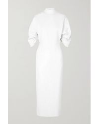 Emilia Wickstead Shari Open-back Sequined Chiffon Midi Dress - White