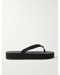 The Row - Dune Cotton-Blend Grosgrain Platform Flip Flops - Lyst