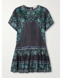 Sea - Tulla Printed Crepe Mini Dress - Lyst