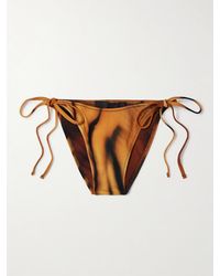 Skims - Culotte De Bikini Taille Basse À Liens Signature Swim X Roberto Cavalli, Tiger Face - Lyst