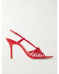 Loeffler Randall - Mareka 90 Embellished Leather Sandals - Lyst