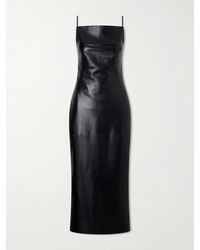Givenchy - Leather Midi Dress - Lyst