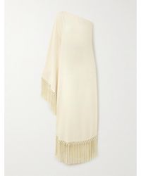‎Taller Marmo - Arno One-Sleeve Fringed Cady Gown - Lyst