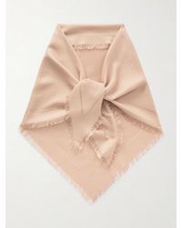 Gucci - Fringed Silk And Wool-Blend Scarf - Lyst