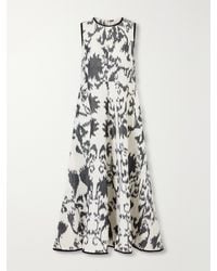 Emporio Sirenuse - Clodette Printed Linen And Cotton-Blend Poplin Maxi Dress - Lyst