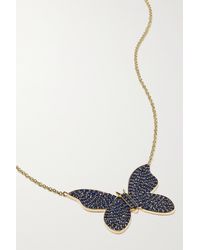 Sydney Evan 14-karat Gold Sapphire Necklace - Metallic