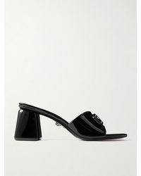 Versace - Barret Embellished Patent-Leather Mules - Lyst