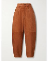 Isabel Marant - Darielle Suede Tapered Pants - Lyst