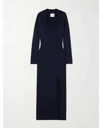 Galvan London - Atalanta Stretch-Knit Midi Dress - Lyst