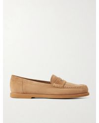 Gianvito Rossi - Suede Loafers - Lyst