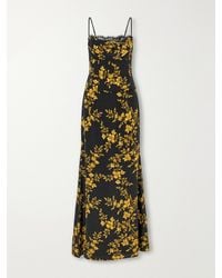 Rebecca Vallance - Giled Floral Floral-Print Silk-Crepe De Chine Gown - Lyst